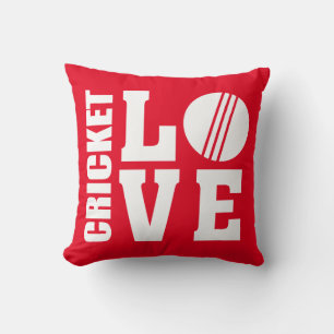 Cricket Love Red Cushion