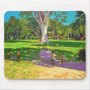 Cricket match Botanical Gardens Dominica Mouse Mat