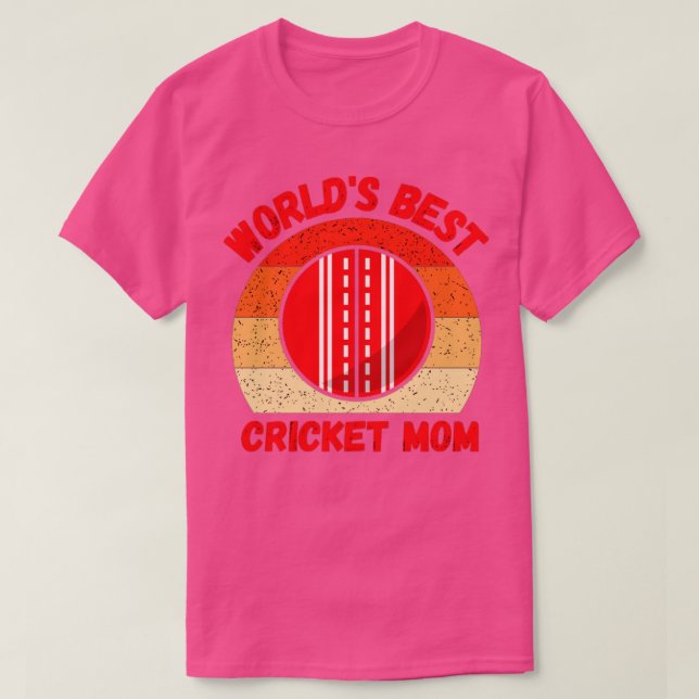 Cricket Mom2  T-Shirt (Design Front)