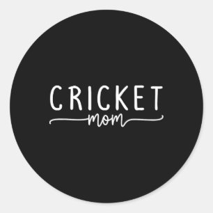 Cricket Mom  Classic Round Sticker