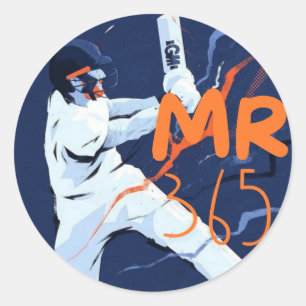 Cricket Mr 365 Classic Round Sticker