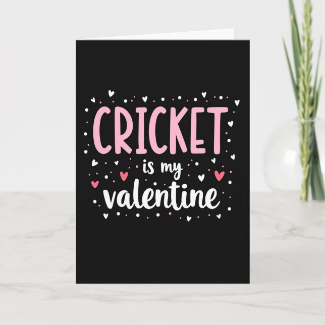 Cricket My Valentine Card (Front)