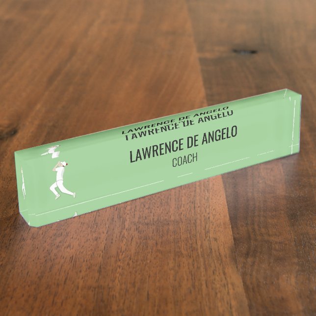 Cricket Nameplate (Side)