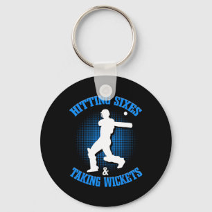 Cricket National Heart India Flag Tter Tsman Sport Key Ring