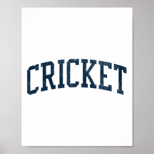Cricket Nc Vintage Athletic Sports Jsn2 Navy Print