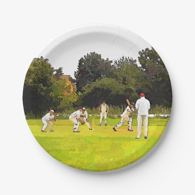 CRICKET PAPER PLATE (Front)