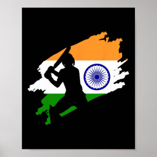 Cricket Patriotic India Sports Jersey Gift Women G Poster