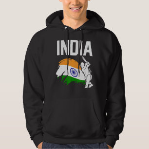 Cricket    Patriotic Indian Players  Flag Of India Hoodie