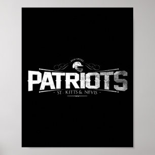 Cricket Patriots St. Kitts And Nevis Distressed Poster