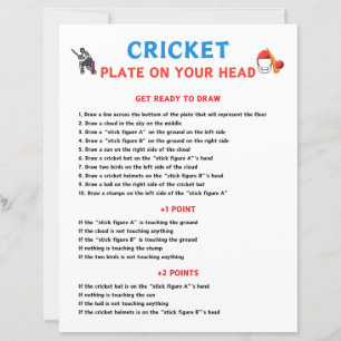 Cricket Plate On Your Head Game