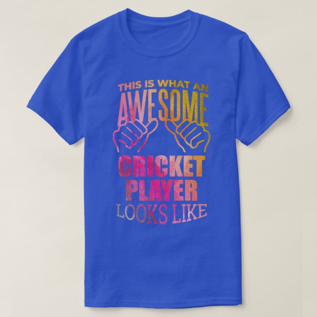 Cricket Player24  T-Shirt (Design Front)