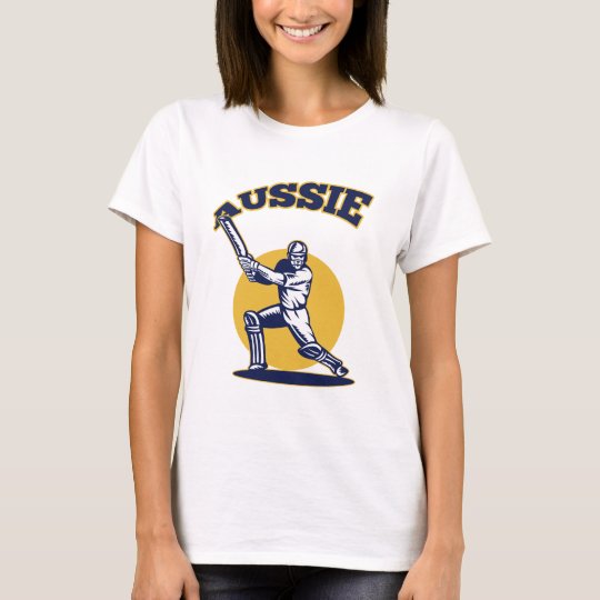 cricket player batsman Australia retro T-Shirt