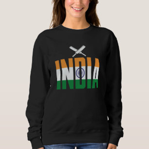 Cricket Player Cricket Sport India Sweatshirt