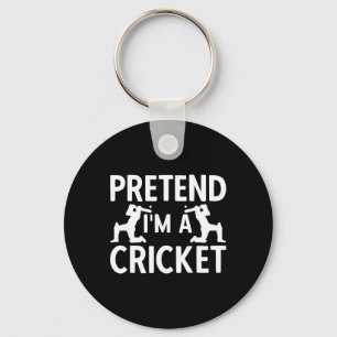Cricket Player Cricket Sport Vintage Cricket 5 Key Ring