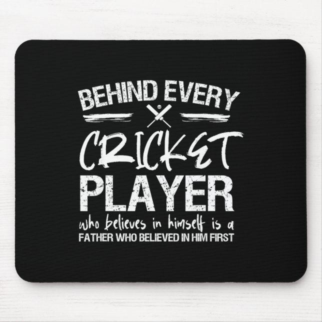 Cricket Player Dad  Mouse Mat (Front)