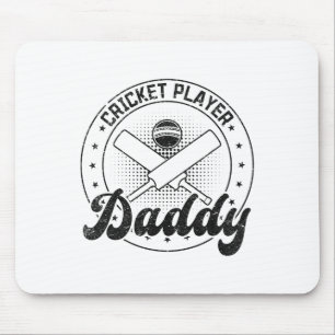 Cricket Player Daddy Mouse Mat