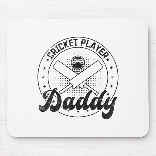 Cricket Player Daddy  Mouse Mat (Front)