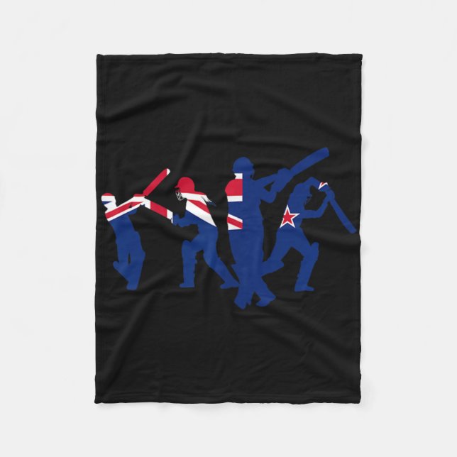 Cricket Player Designs  Fleece Blanket (Front)