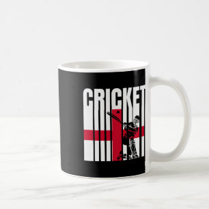 Cricket Player English Flag Coffee Mug