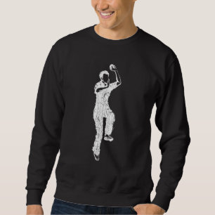 Cricket Player Fielder Coach Sports Graphic Sweatshirt