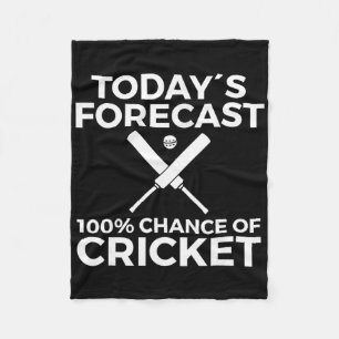 Cricket Player  Fleece Blanket