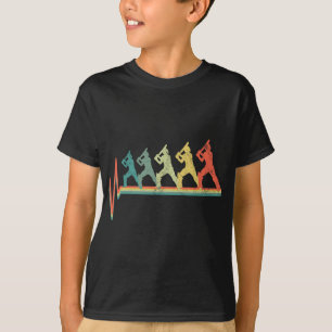 Cricket Player Gift Cricketer Heartbeat T-Shirt