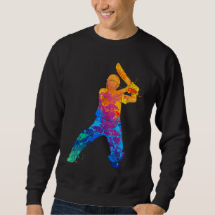 Cricket Player Graphic Sports Crickets Sweatshirt