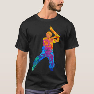 Cricket Player Graphic Sports Crickets T-Shirt