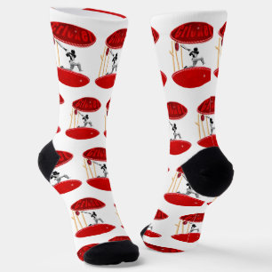 Cricket Player In A Cricket Ball, Crew Socks