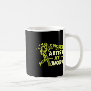 Cricket Player Ll Game Cricket Artist At Work Coffee Mug