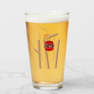 Cricket Player On The Ball, Glass