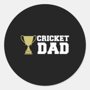 Cricket Player Sport 1  Classic Round Sticker