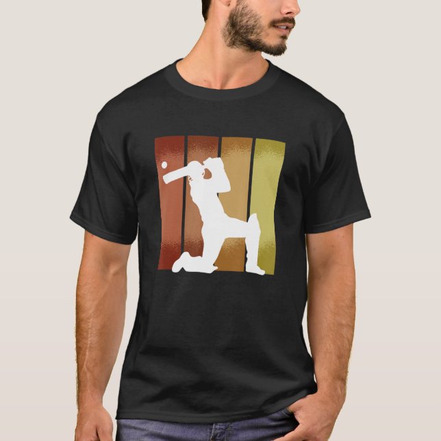 Cricket Player Sport T-Shirt (Front)