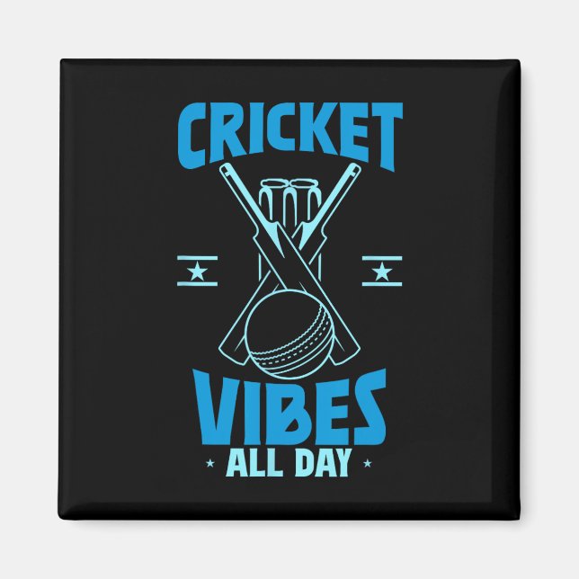 Cricket Player Sports  Magnet (Front)