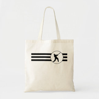Cricket Player Stripes Tote Bag