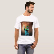 Cricket Player Stylish T-Shirt Design