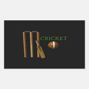 Cricket Rectangular Sticker