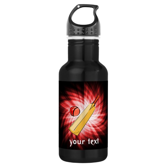 Cricket; red 532 ml water bottle (Front)