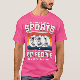Cricket Retirement Old Man Cricket Player Retired  T-Shirt