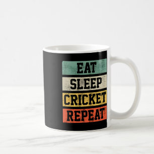 Cricket Retro Vintage Player Coach Gifts For Sport Coffee Mug