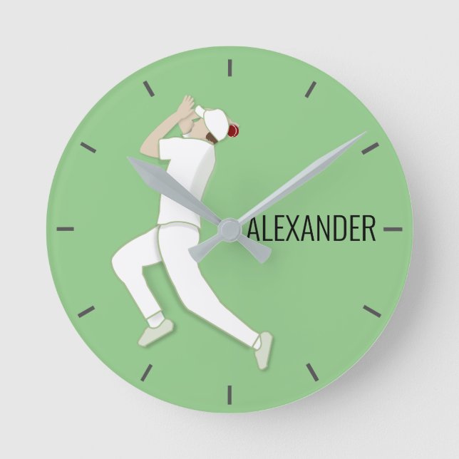 Cricket Round Clock (Front)