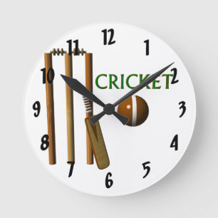 Cricket Round Clock