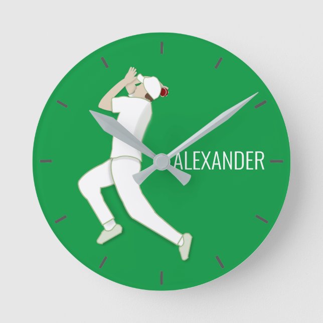 Cricket Round Clock (Front)