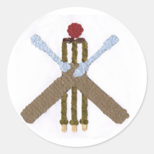 Cricket Round Sticker/Label Classic Round Sticker