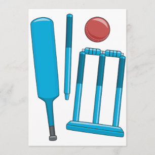 Cricket Set Invitations