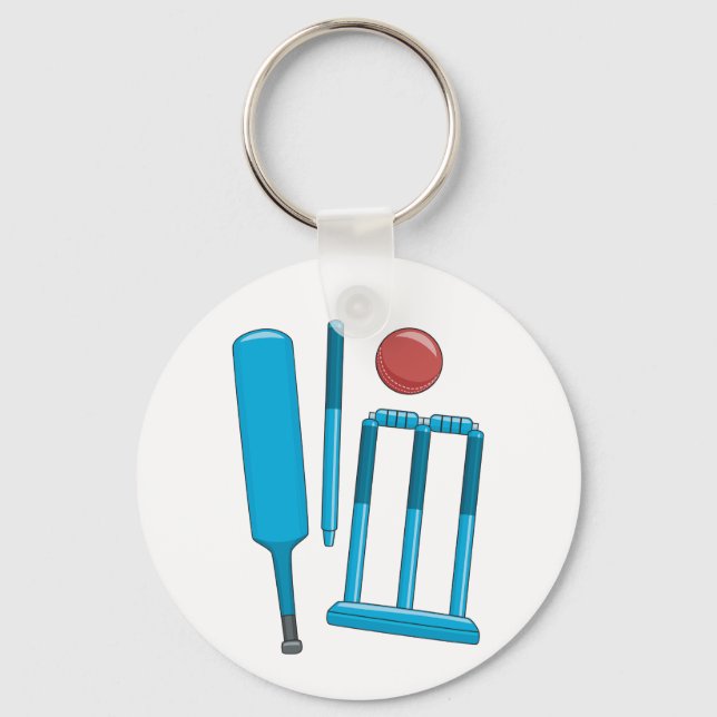 Cricket Set Sport Keychain (Front)