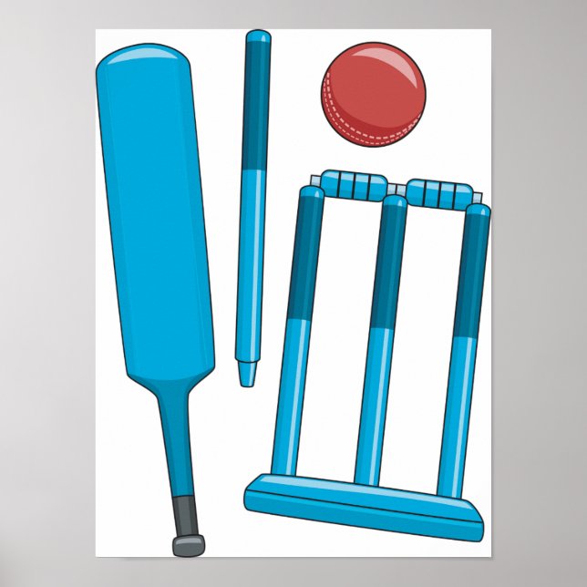 Cricket Set Sport Poster (Front)
