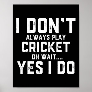 Cricket Shirt - Athletic Clothes For Kids Men And Poster