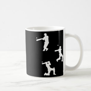 Cricket Silhouette - Cricketing - Cricket Coffee Mug