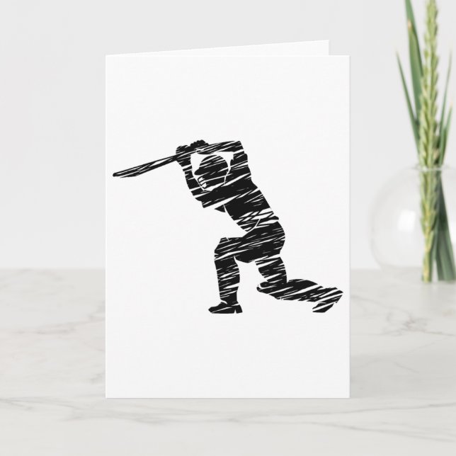 Cricket Sport Player 1  Card (Front)